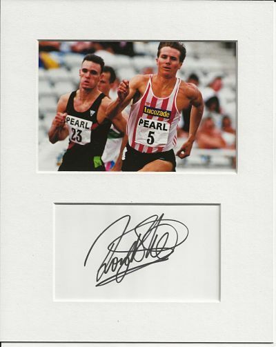 Roger Black athletics signed genuine authentic autograph signature and photo COA