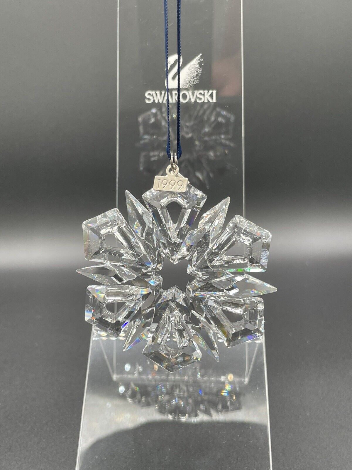 Swarovski Crystal 1999 Annual Snowflake Star Christmas Holiday Ornament 235913