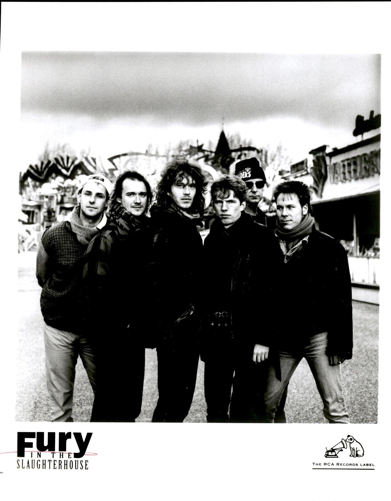 LG967 Original Photo FURY IN THE SLAUGHTERHOUSE German Post-Grunge Rock Band