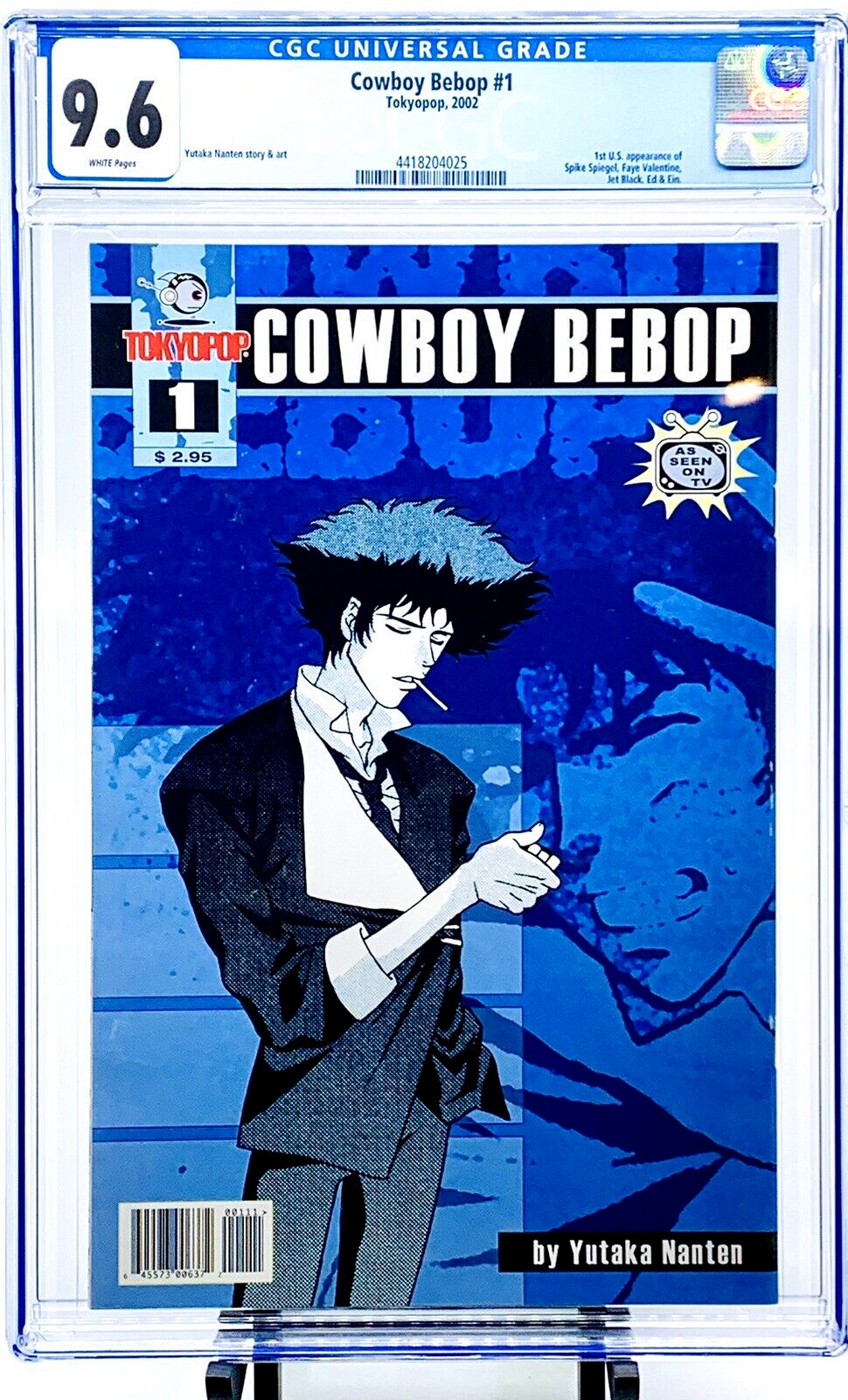 Cowboy Bebop #1 CGC 9.6 NM White Pages 2002 Tokyopop 1st First App CLEAR CASE