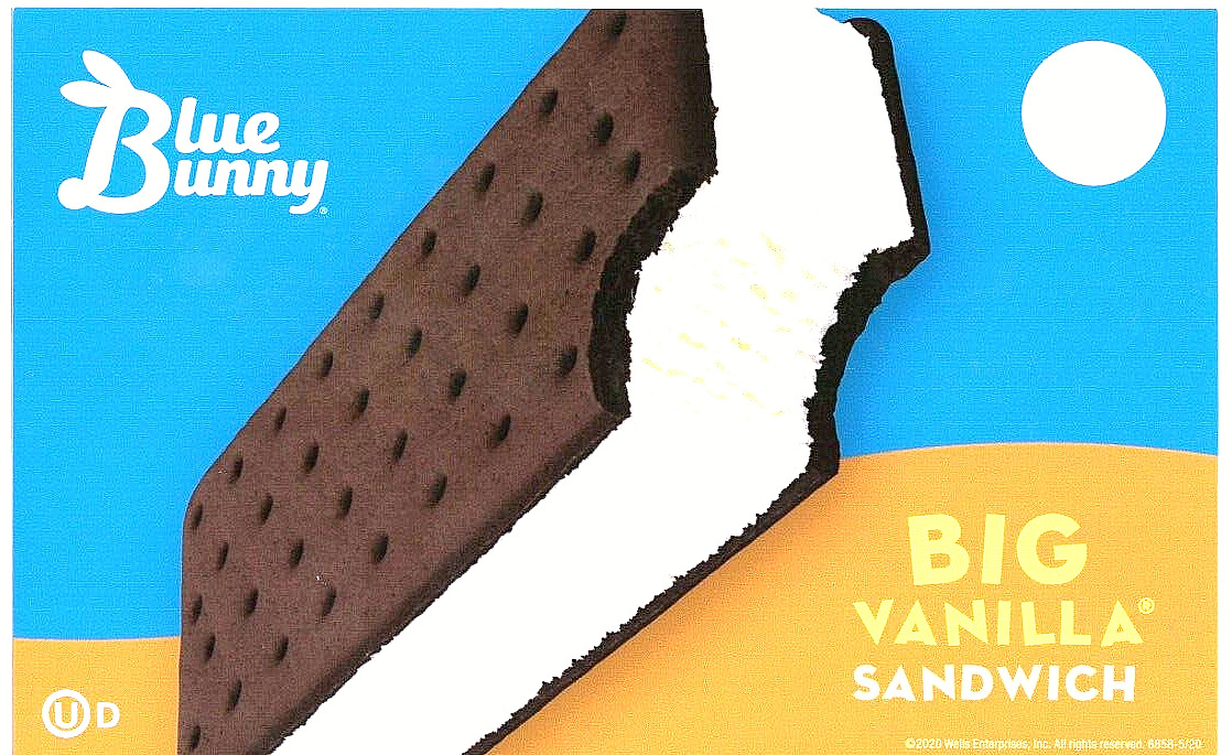Big Vanilla Sandwich (Blue Bunny) Ice Cream Truck Sticker 8\