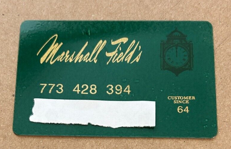 VINTAGE MARSHALL FIELD DEPARTMENT STORE CREDIT CARD
