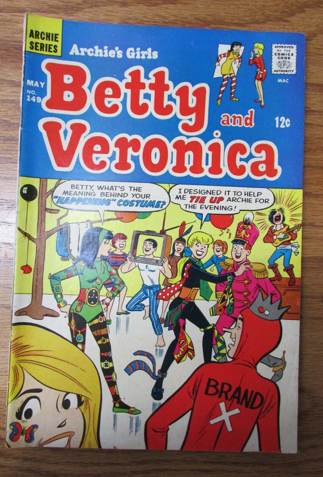 COMIC BOOK ARCHIE SERIES ARCHIE\'S GIRLS BETTY AND VERONICA #149 MAY 1968 12¢