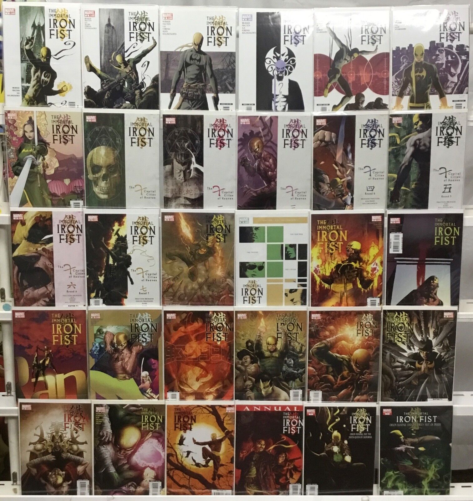 Marvel Comics The Immortal Iron Fist #1-27 Complete Set Plus Annual, One-Shots