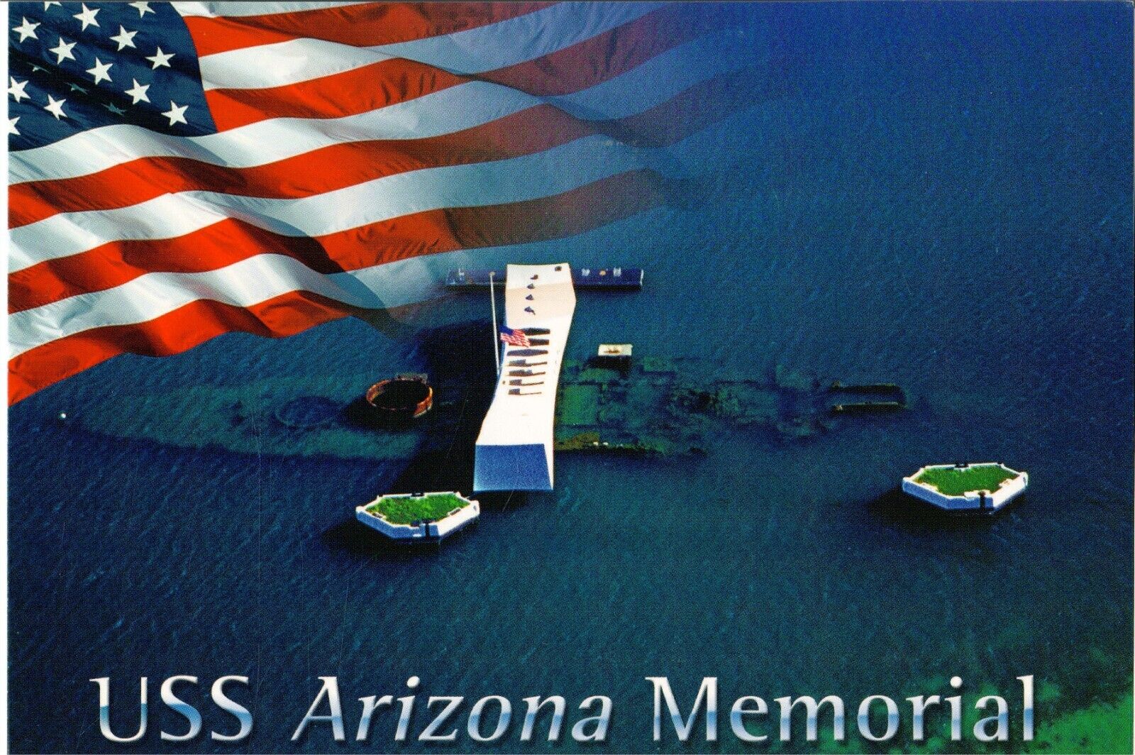 NEW 4x6 Postcard Hawaii USS Arizona Memorial Pearl Harbor WWII military unposted