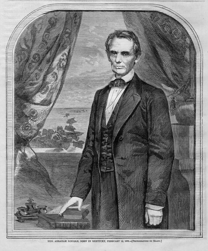 ABRAHAM LINCOLN 1860 PORTRAIT BORN IN KENTUCKY BEARDLESS ABRAHAM LINCOLN HISTORY