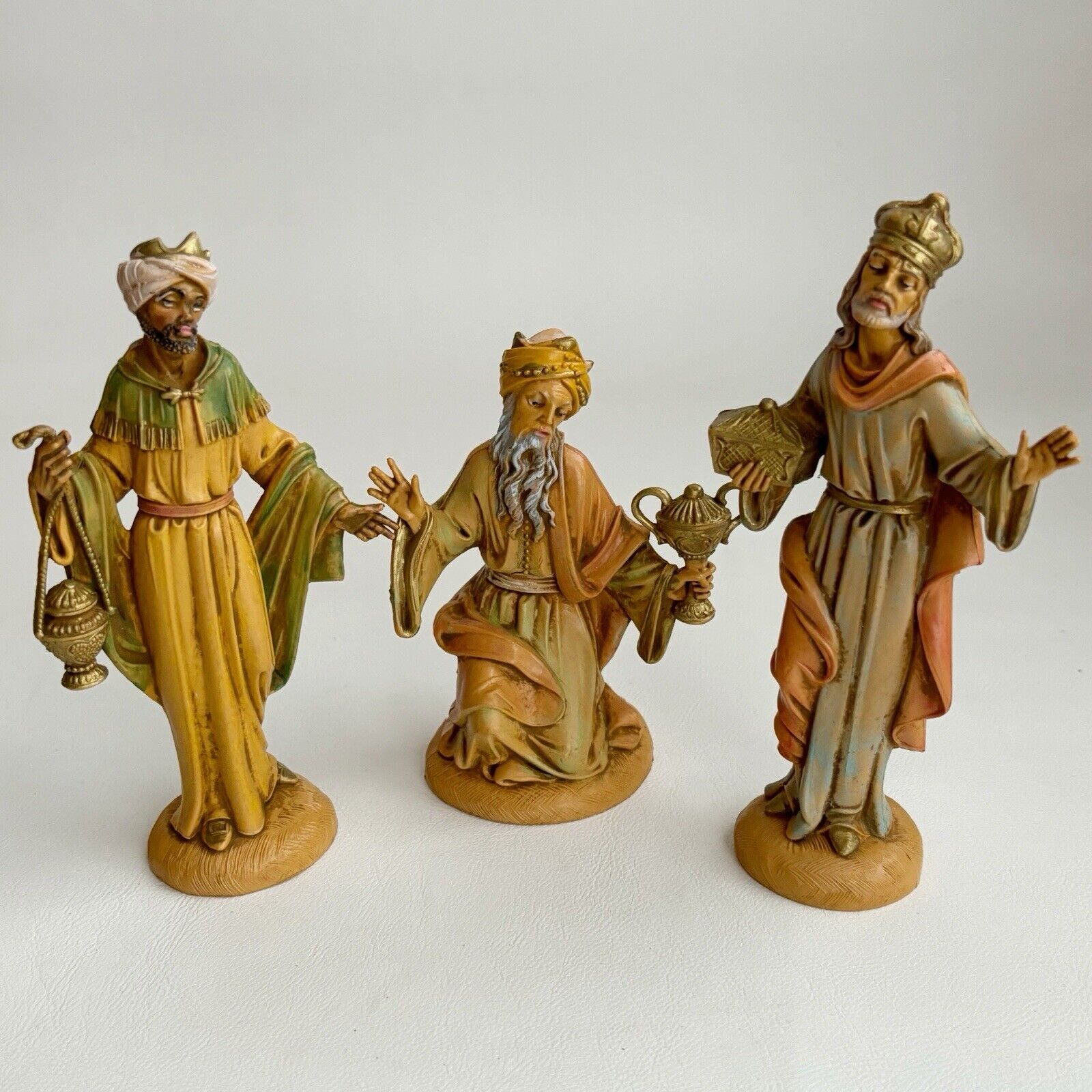 Fontanini Nativity 3 Wise Men King Italy 5” Magi Vintage Christmas 1983