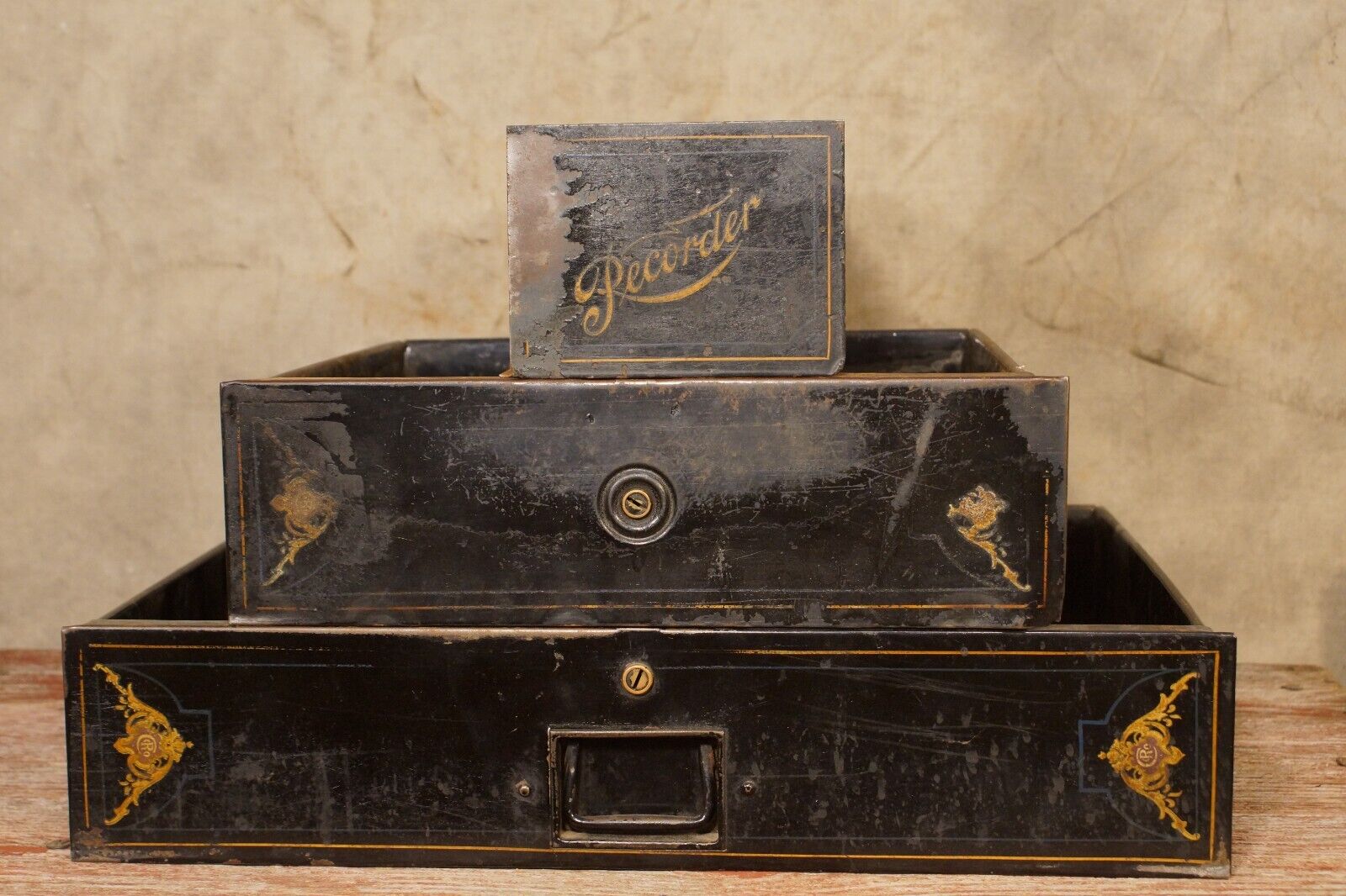 Antique Receipt Register Drawers Recorder