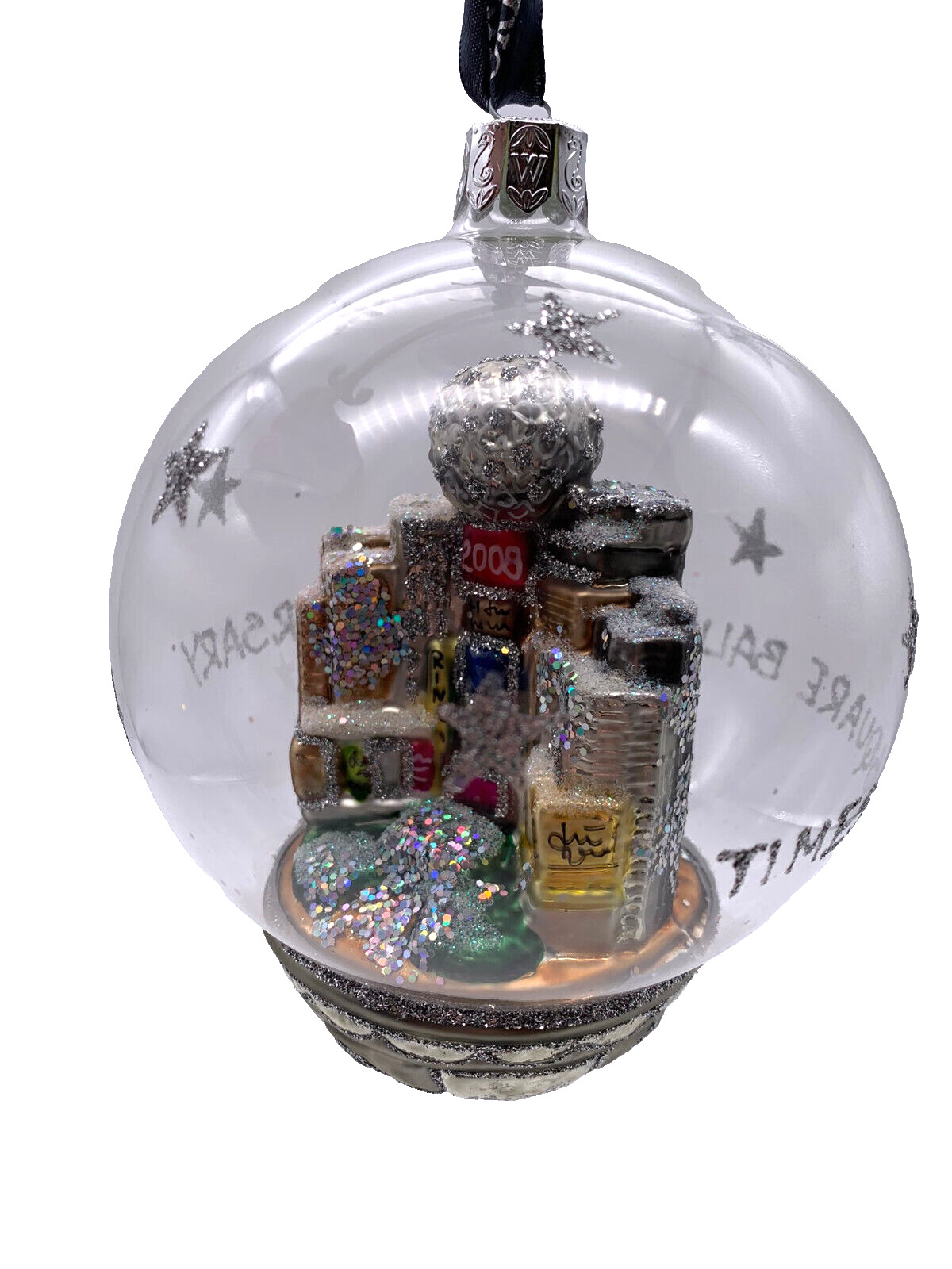 Rare 2008 Waterford Times Square 100 Anniversary Ball Drop Christmas Ornament