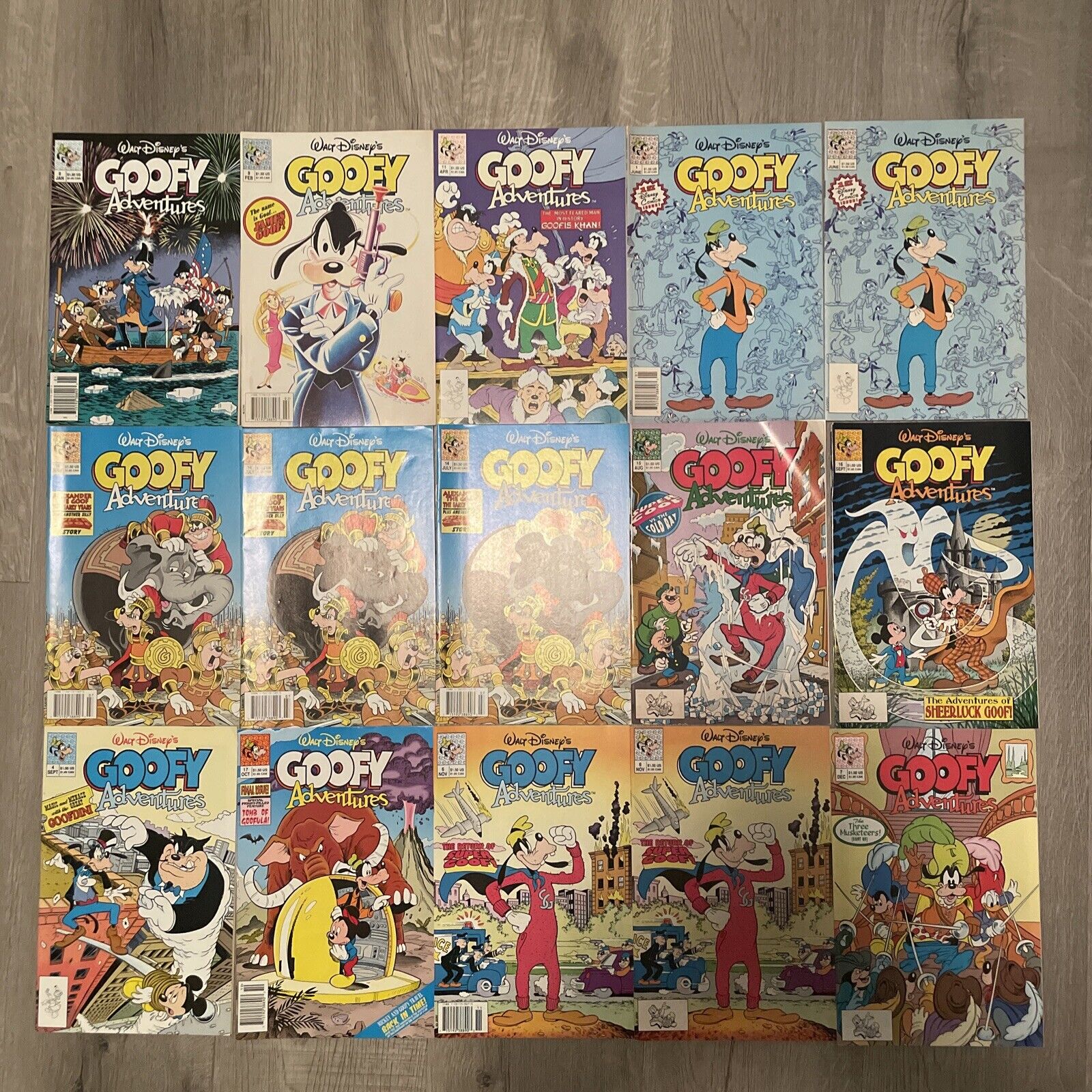 Vintage 90s Walt Disney’s Goofy Adventures Comics - Lot Of 15 - See Photos