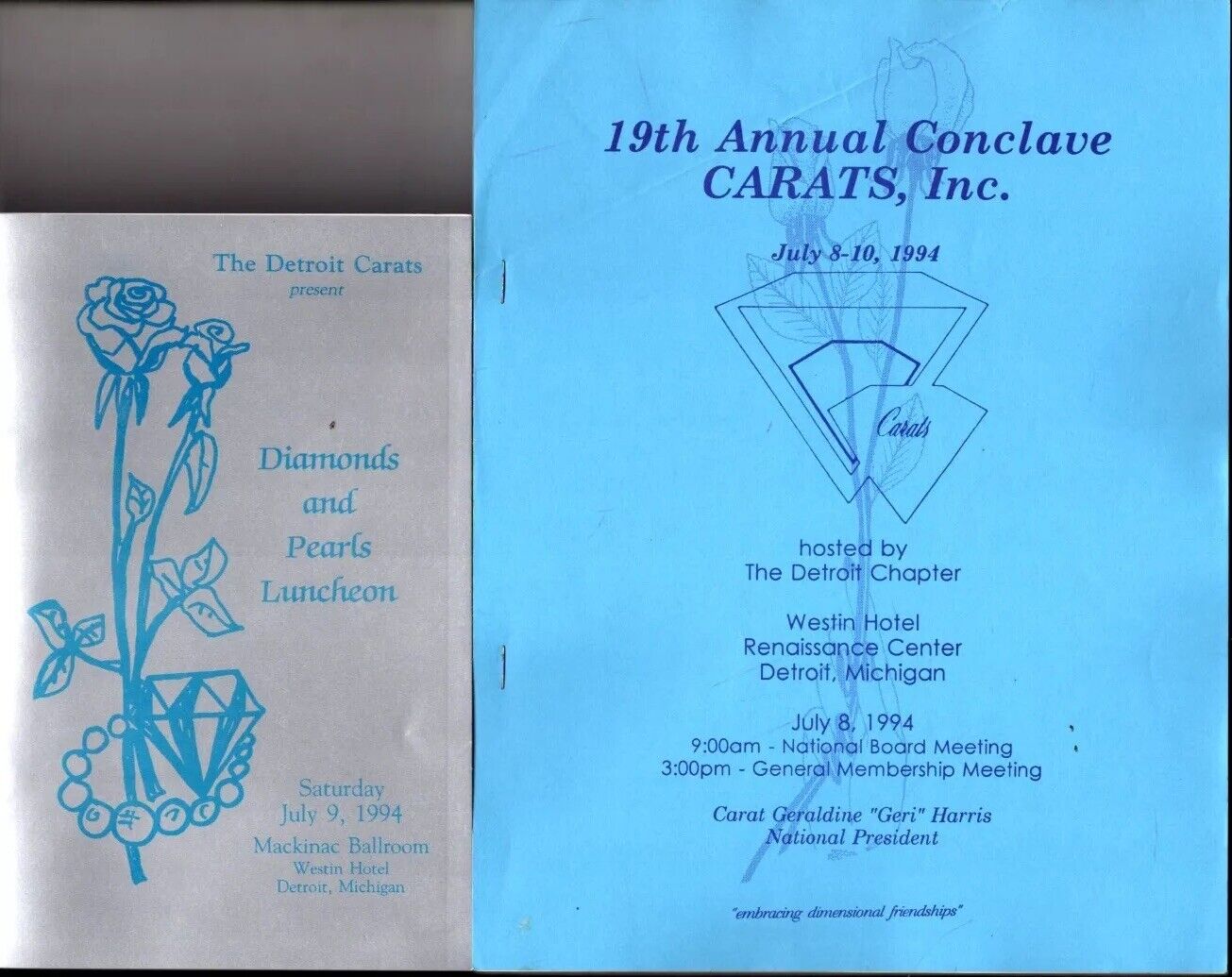 19th Annual Conclave CARATS, INC. Program Book Ephemera, July 8-10, 1994 Vintage