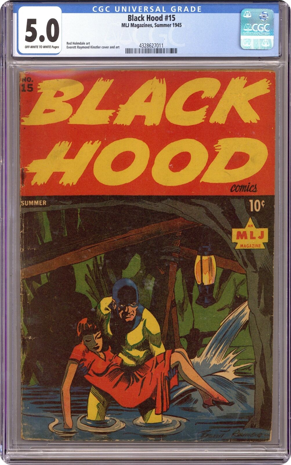 Black Hood Comics #15 CGC 5.0 1945 4328627011