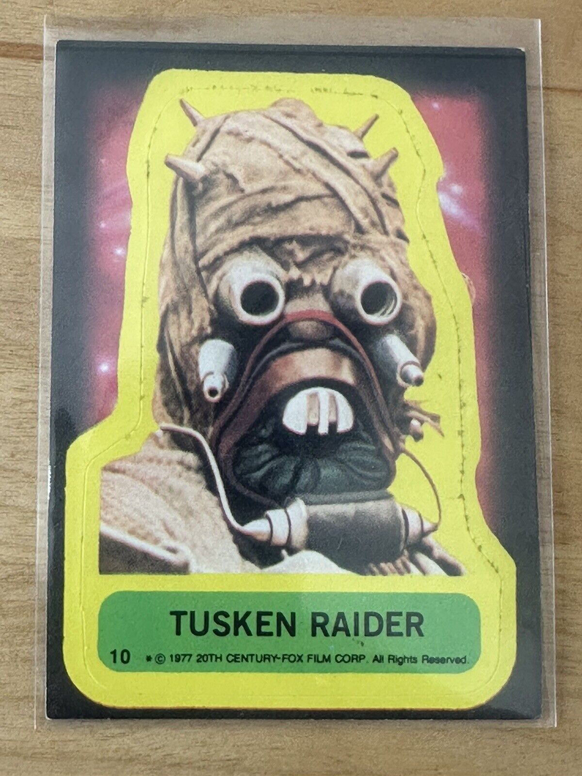 1977 Topps Star Wars Series 1 Sticker Tusken Raider #10 NM/ MT Vintage *Sharp*