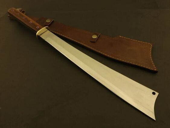 Custom Handmade Heavy duty D2 fixed blade chopper/ machete knife 22 inches