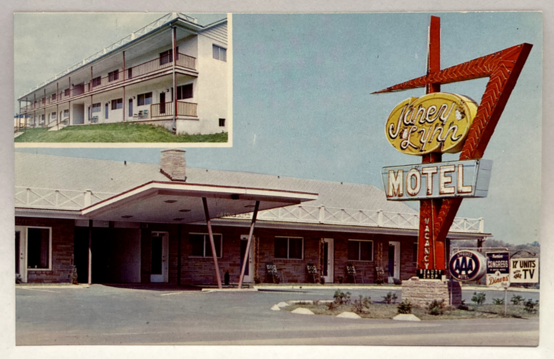 Janey Lynn Motel, Bedford, PA Pennsylvania Vintage Postcard