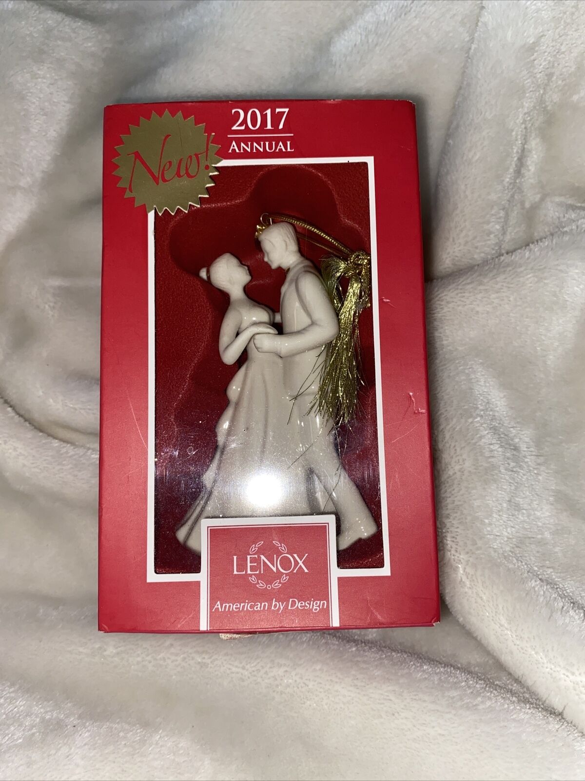 Lenox 2017 Bride Groom Ornament Figurine Wedding Always & Forever Christmas Used
