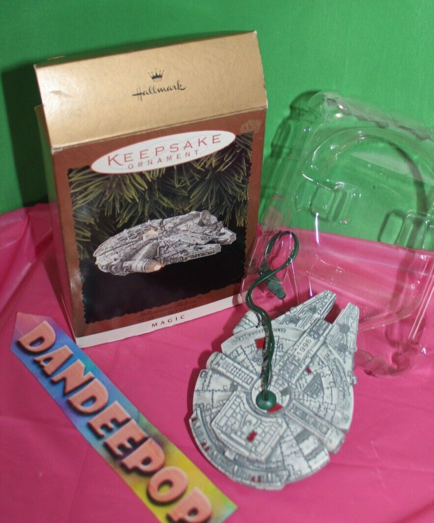 Hallmark Star Wars Millennium Falcon Magic Ornament Christmas Holiday 1996