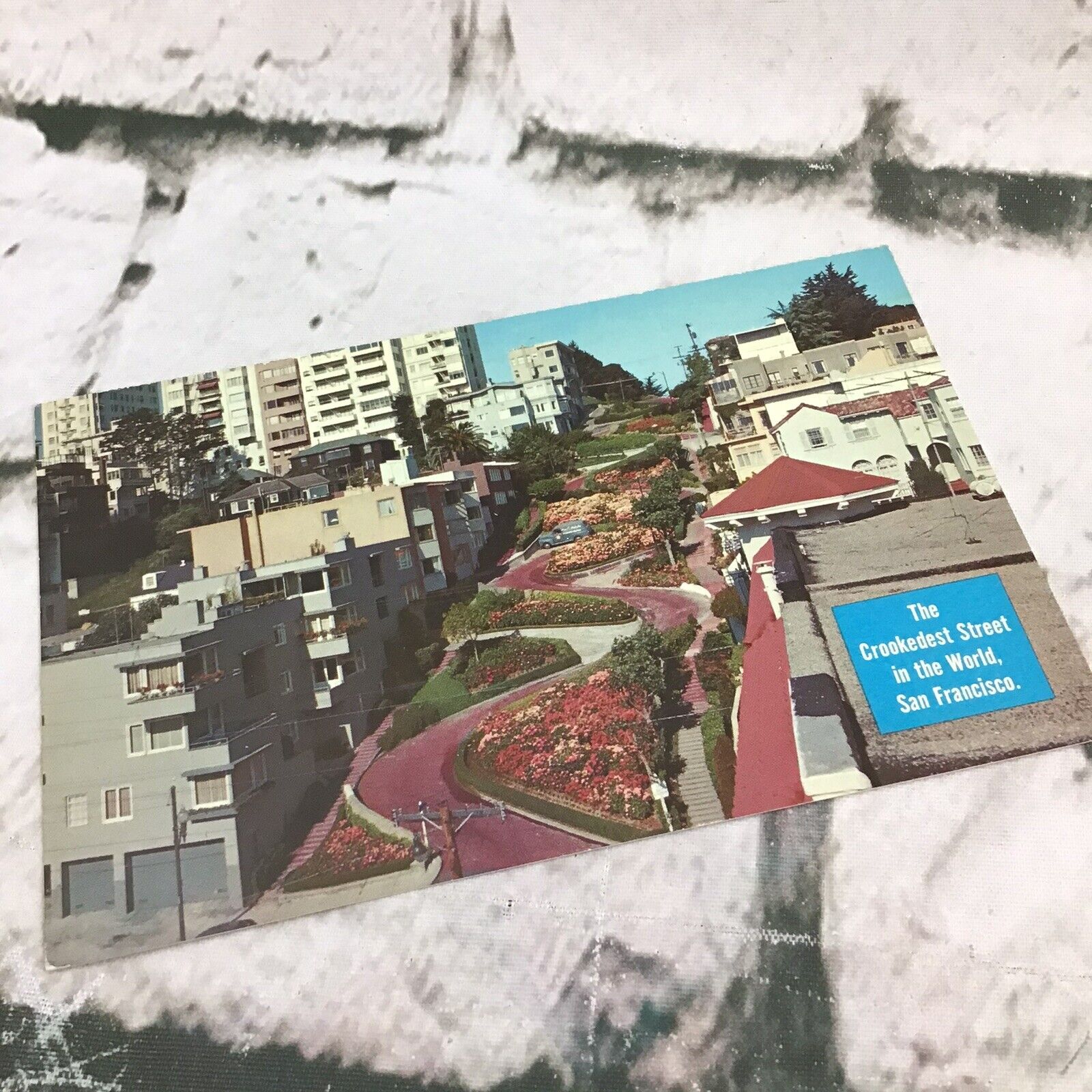 Vintage Postcard Lombard Street San Francisico Scenic City 