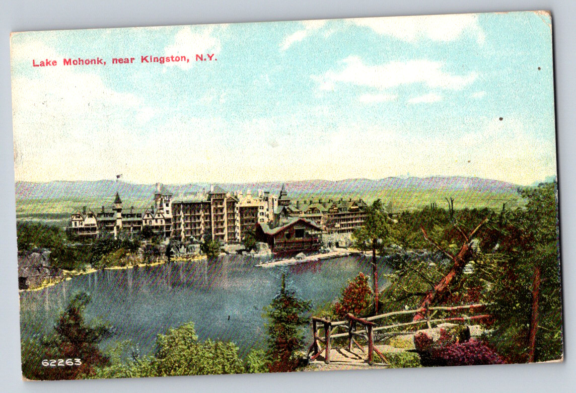 Postcard Lake Mohonk Kingston NY 1910