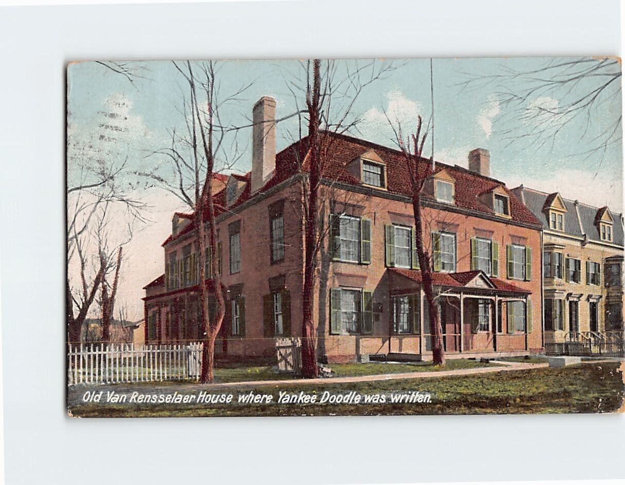 Postcard Old Van Rensselaer House Albany New York USA