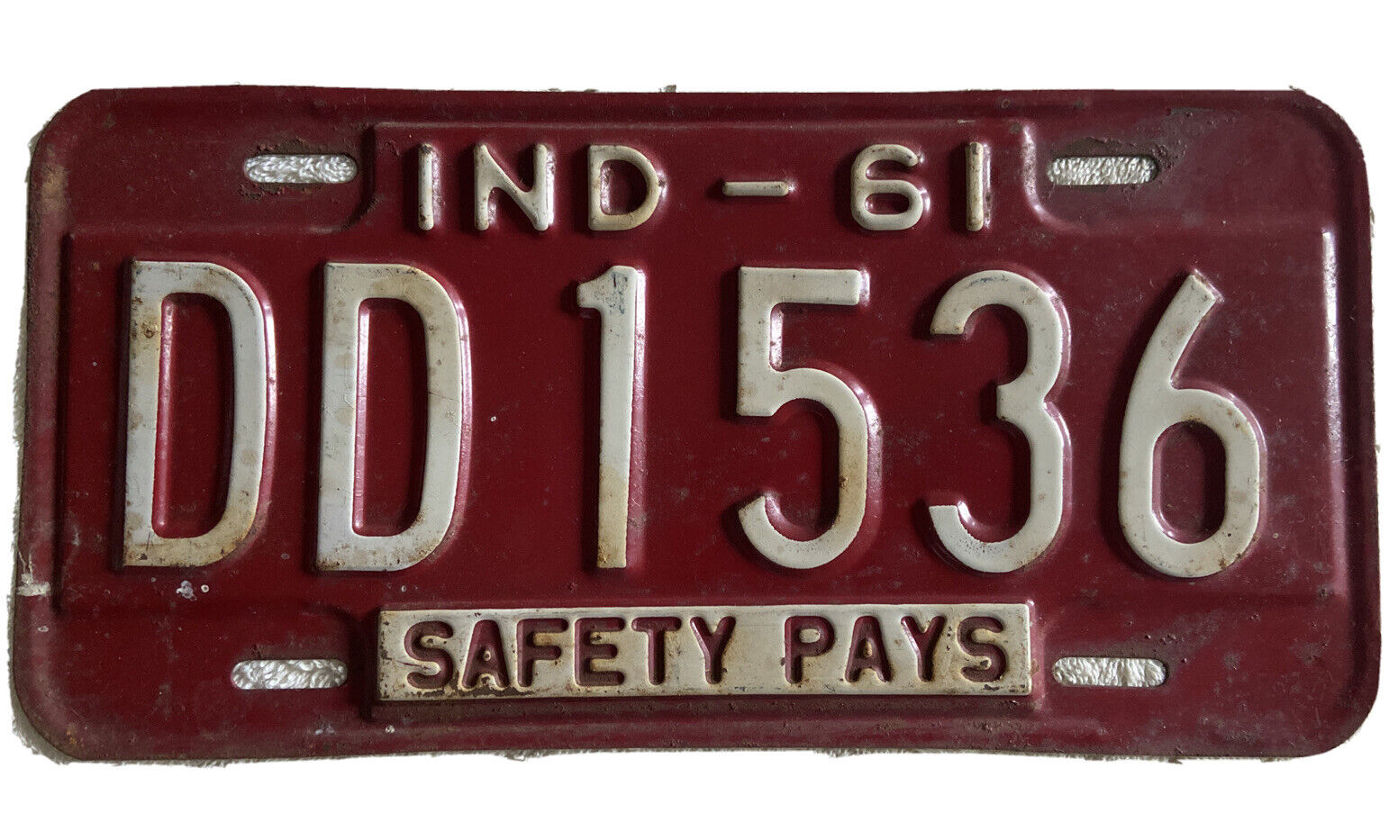 Good Solid Original 1961 Indiana License Plate See My Other Plates