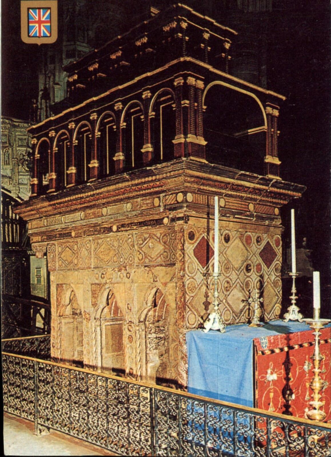 Westminister Abbey Confessor\'s Tomb England United Kingdom ~ postcard  sku855