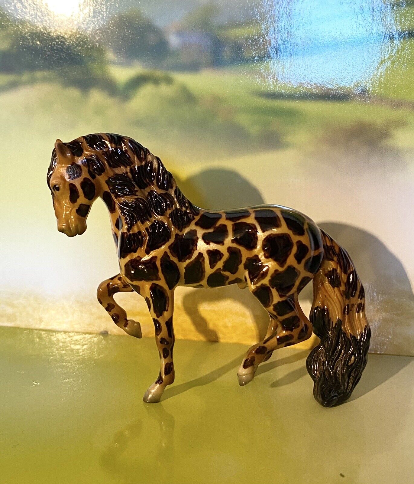Custom Breyer Stablemate Hand Painted Giraffe Inspired Horse 🦒