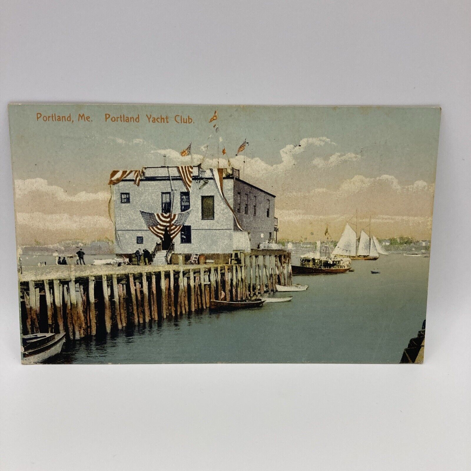 Vintage Postcard Portland ME Portland Yacht Club