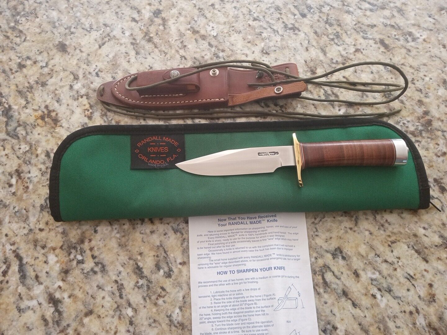Original Randall-Made, Model 15CDT Knife 10.5\'\' w/5.5\'\' Blade. \