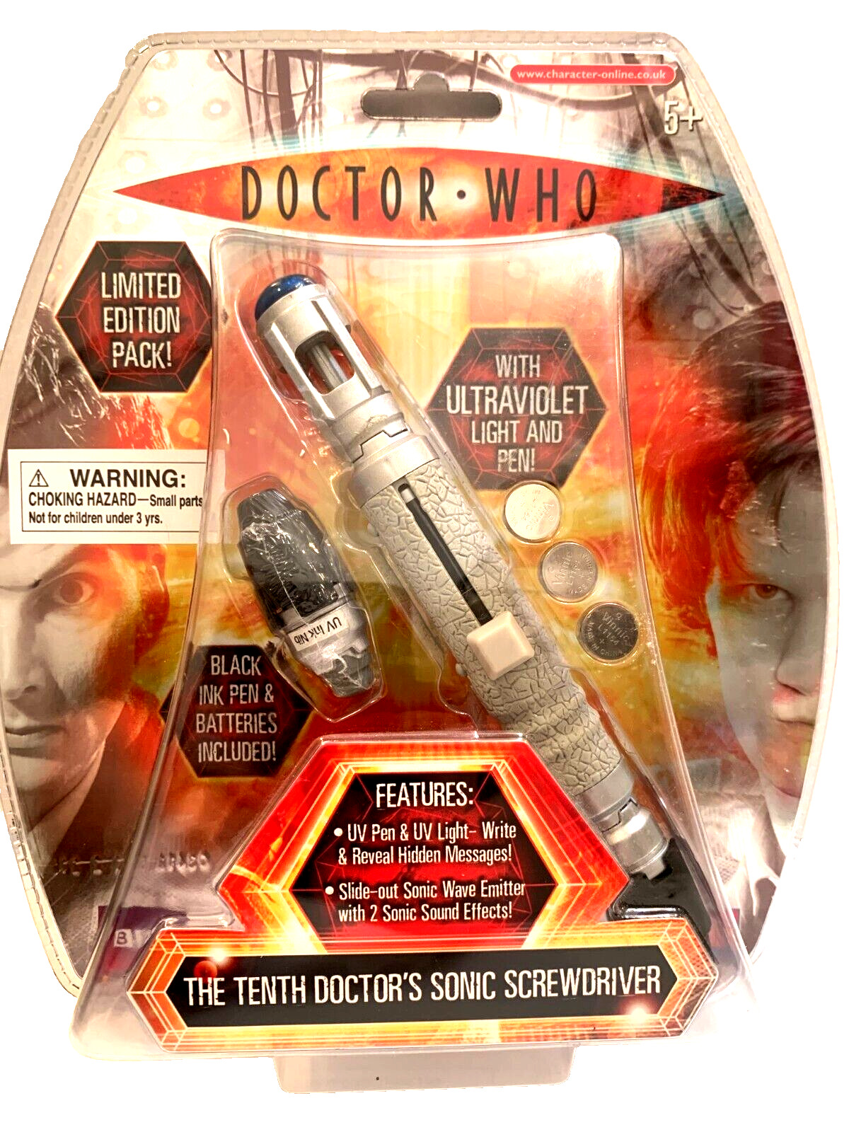 Doctor Who The Tenth Doctor's Sonic Screwdriver Limited Edition Pack 2004 BBC