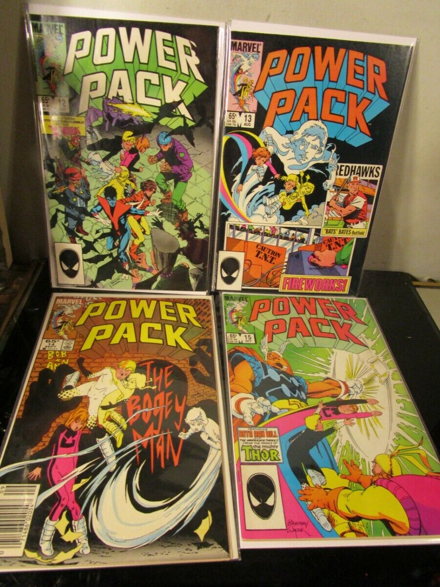 Power Pack Comic Book #12 - 15~ Marvel 1984 BAGGED BOARDED~