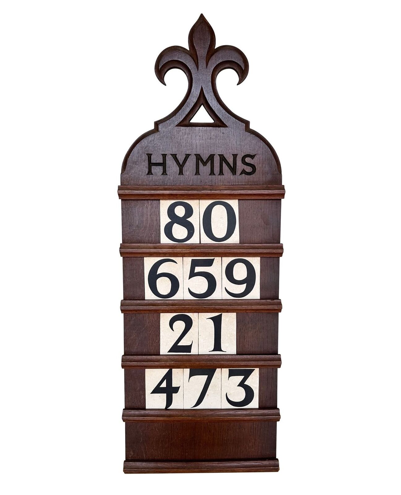 Original Victorian Church Hymn Board - Old Religious Antiques - Specials Board