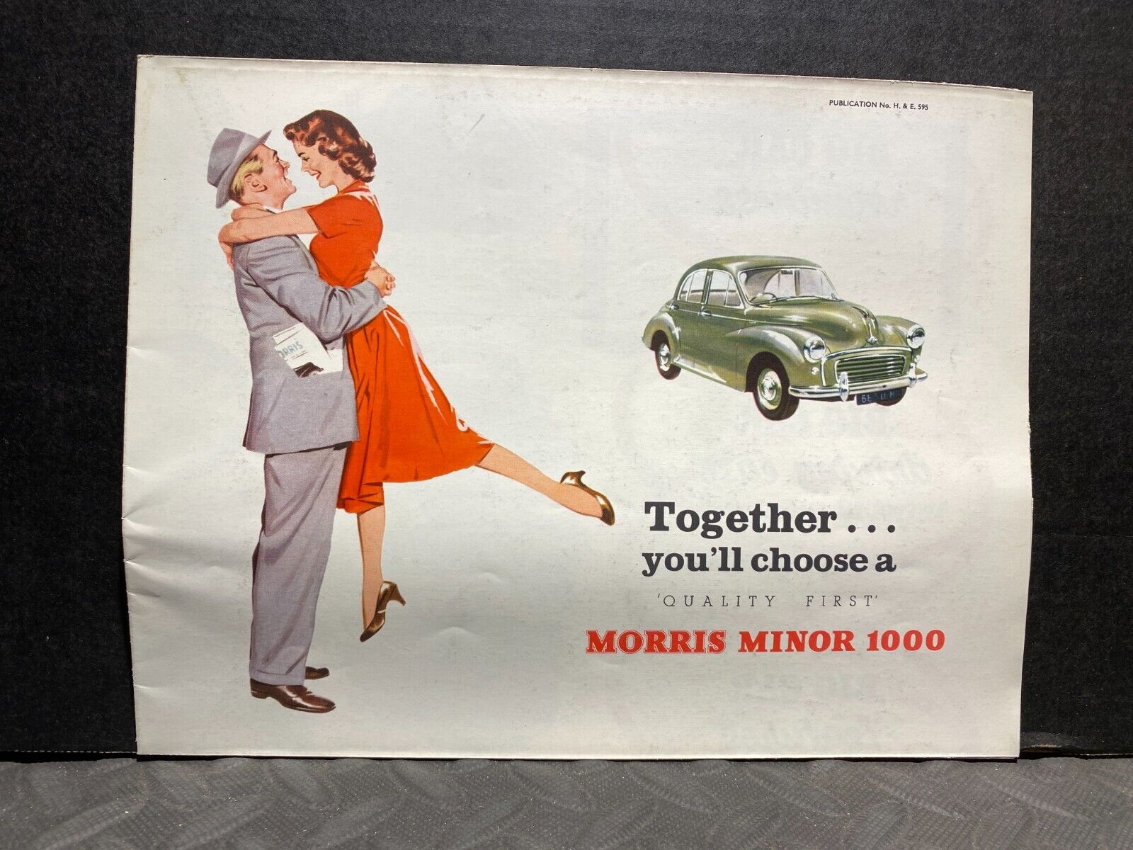 ORIGINAL CAR DEALER BROCHURE VINTAGE 1959 MORRIS MINOR 1000 