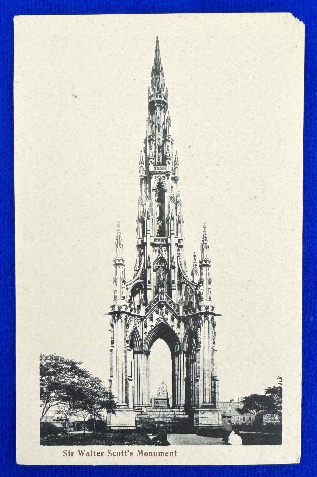 Antique 1918 Sir Walter Scott\'s Monument Edinburgh Scotland Postcard
