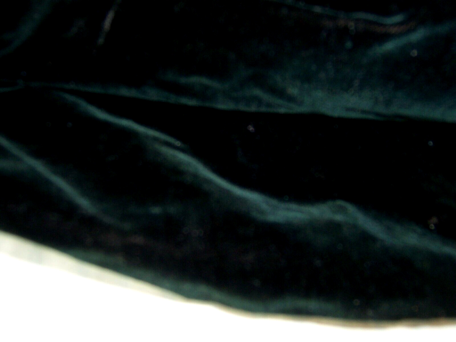 #2)Antique/1894 Dark Green Pure Silk Velvet Remnant Rescued