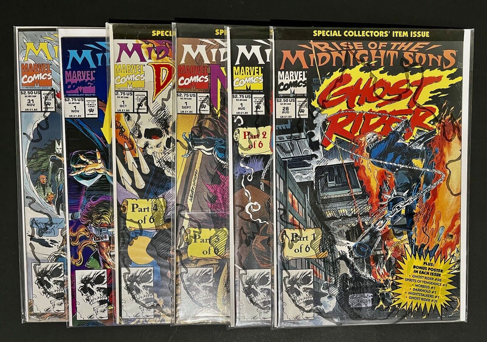 Rise ofRise of the Midnight Sons 1-6 Polybagged Read Description