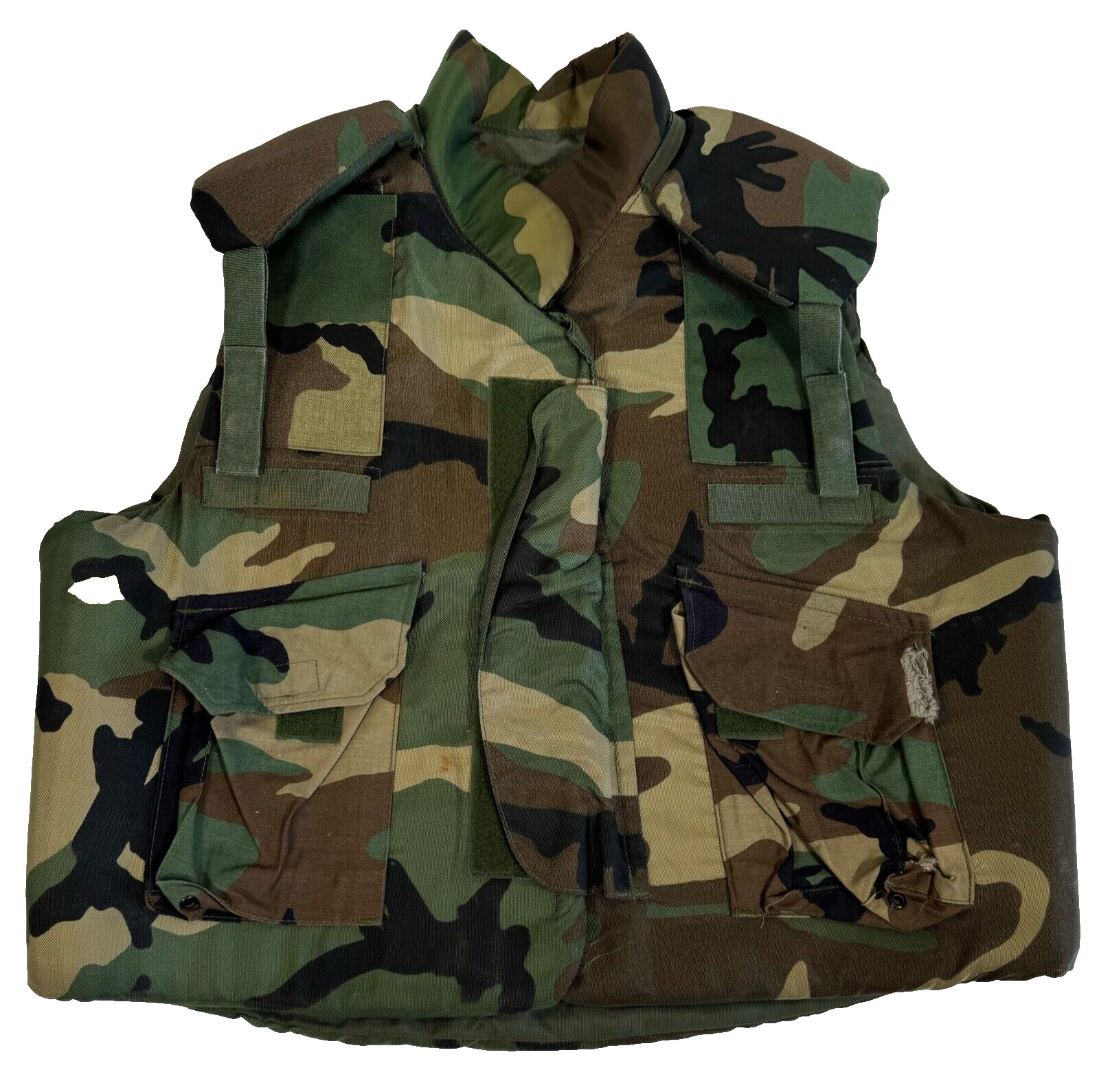 USGI US Army PASGT Protective Vest Flak Jacket Woodland Size Large