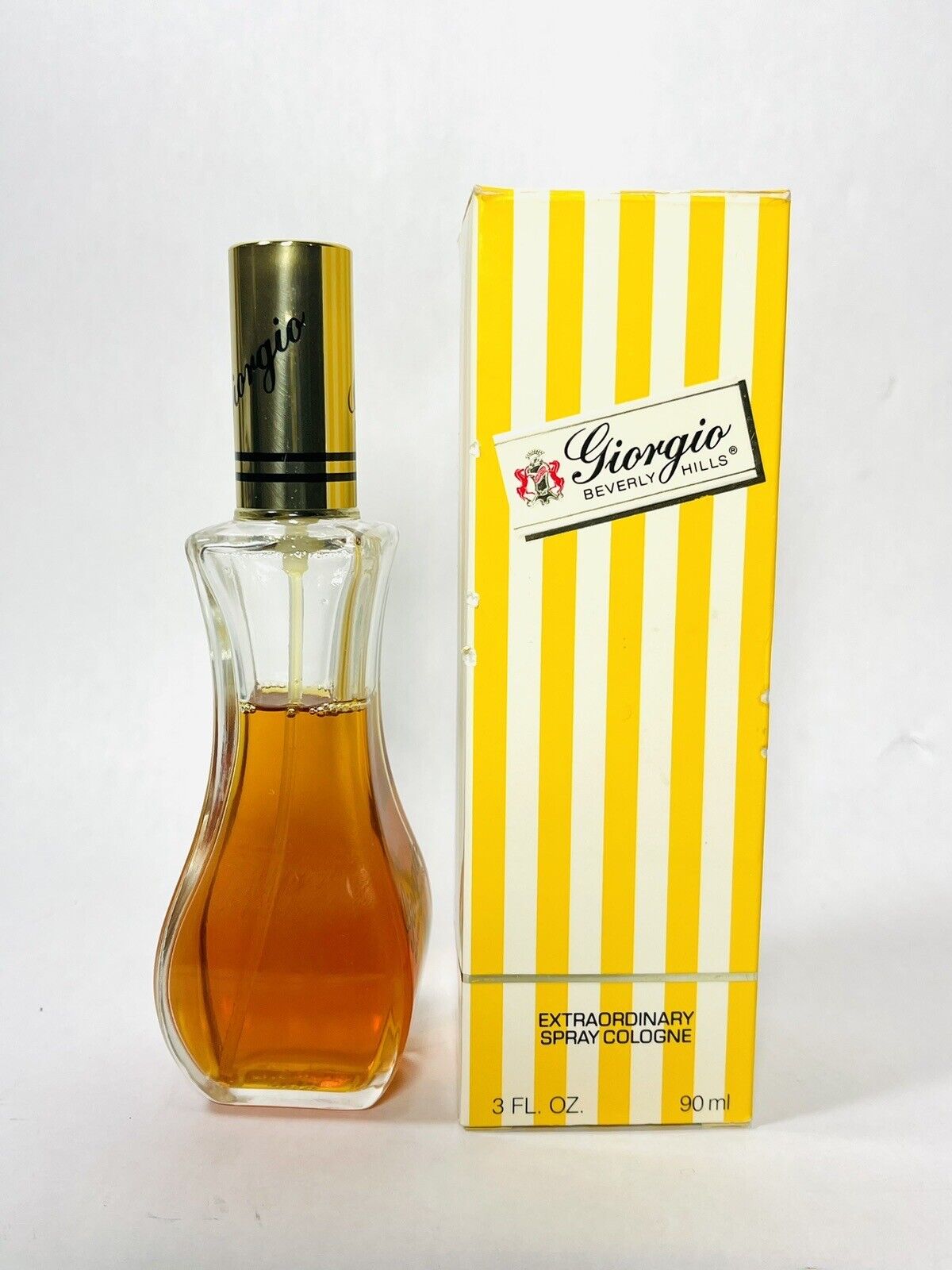 Vintage Extraordinary Giorgio Beverly Hills Spray Cologne Perfume W/ Box 3fl Oz