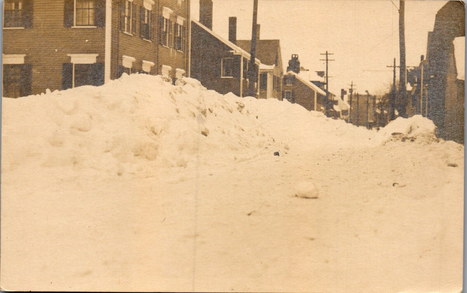 Newburyport, Massachusetts RPPC (1920) Snowstorm