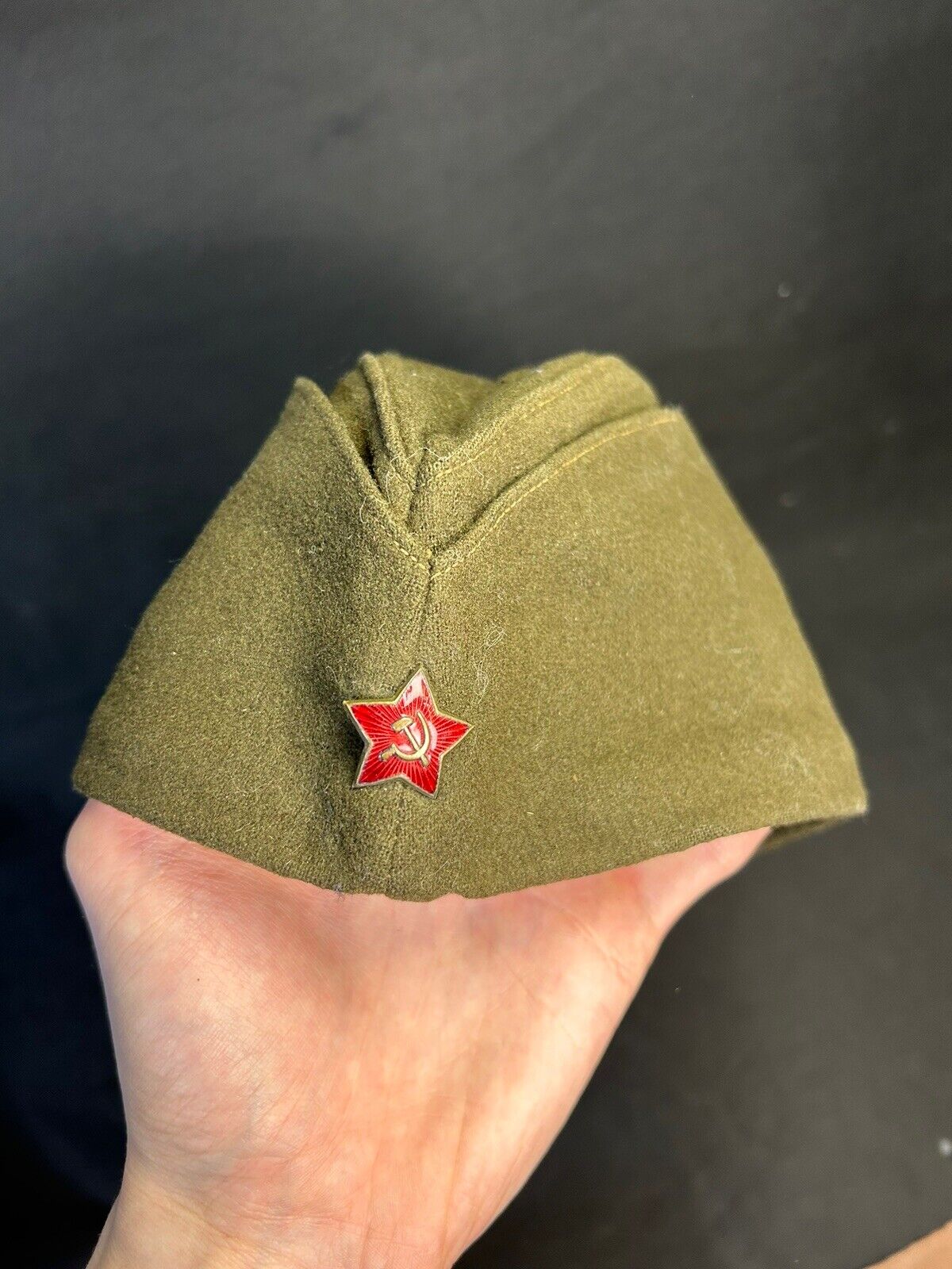 Pilotka ussr Red army Cloth cap 1955 Red warrior