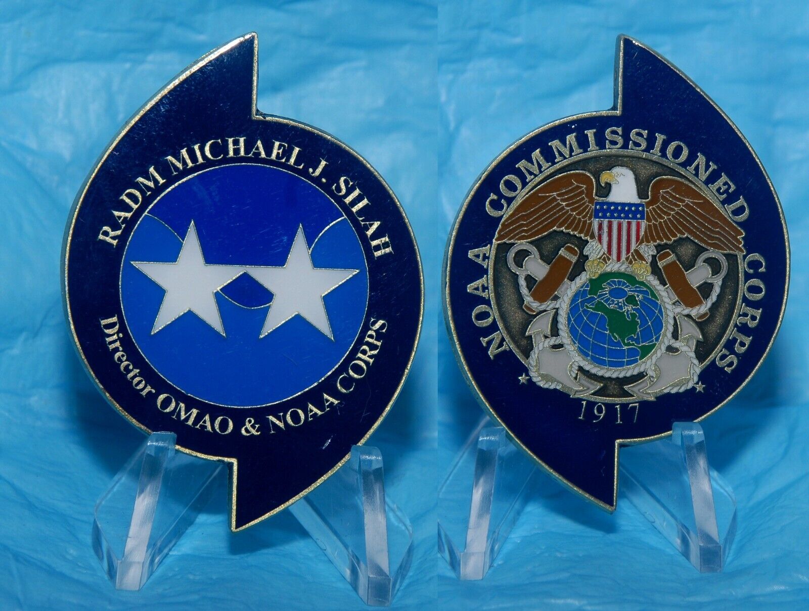 Rear Admiral M. J. Silah current DIRECTOR NOAA COMMISIONED CORPS challenge coin