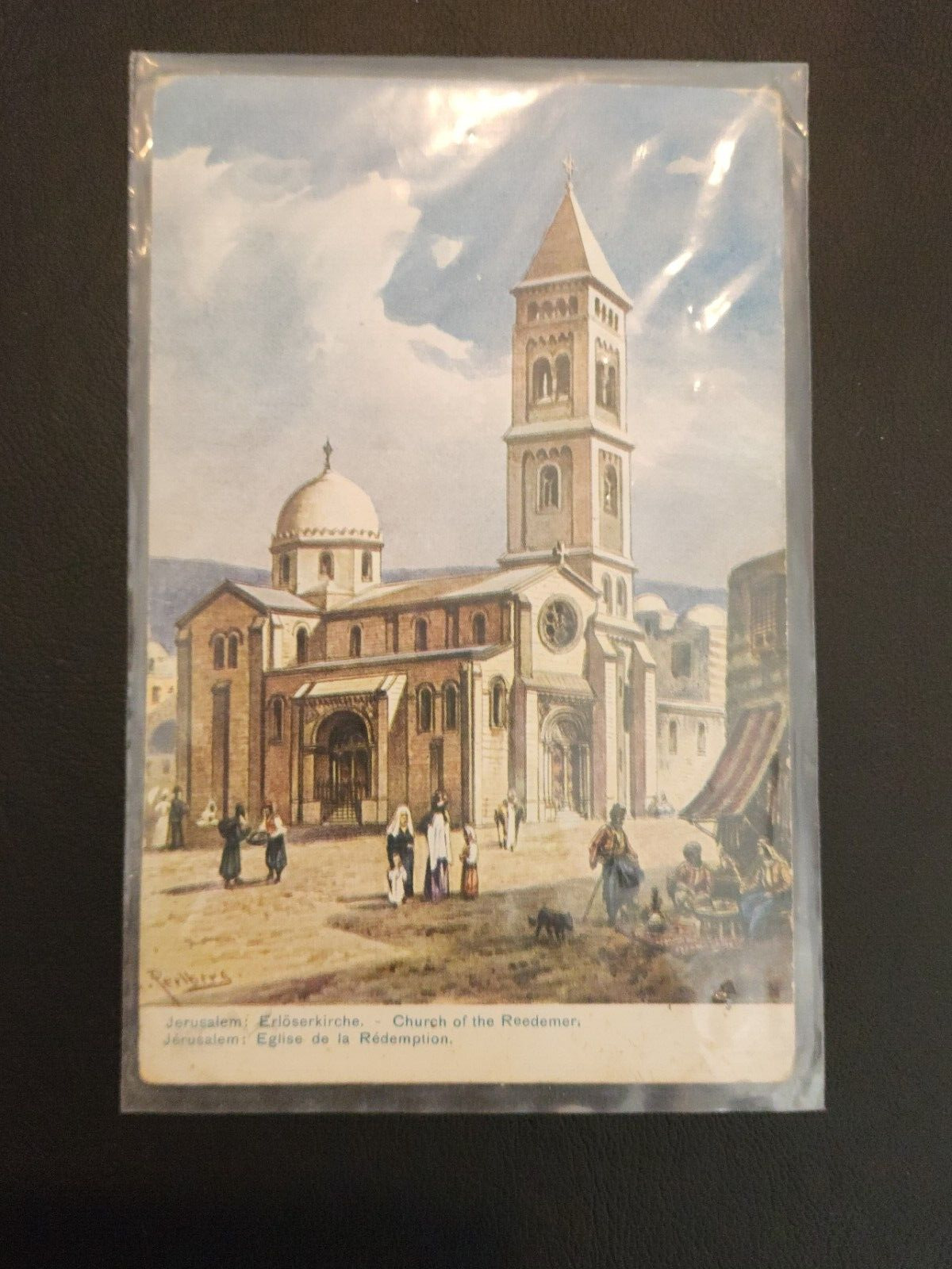 1908-Old Postcard Holy Land Jerusalem - Church of the Reedemer