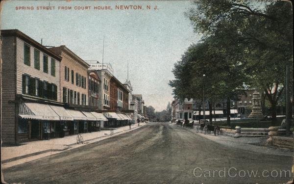Newton,NJ Spring Resort from Court House Sussex County New Jersey F.G. Temme Co.