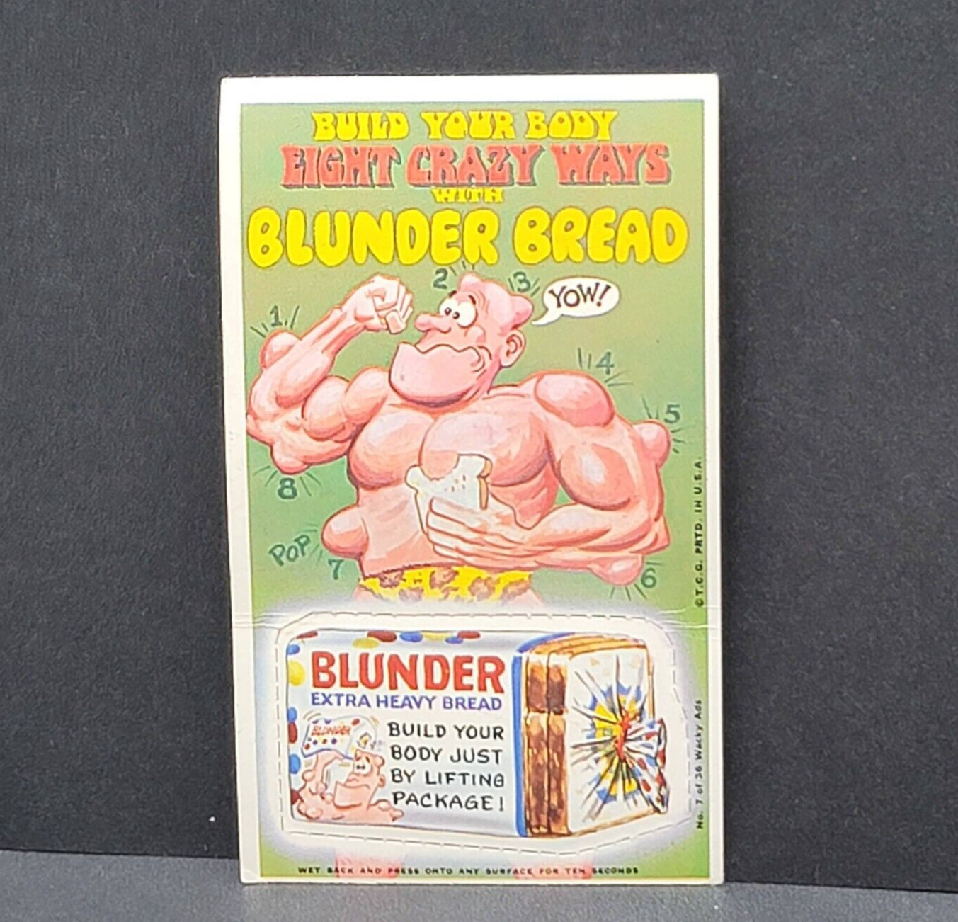 Vintage Wacky Ads BLUNDER BREADS Set Break 7 of 36 TCG USA