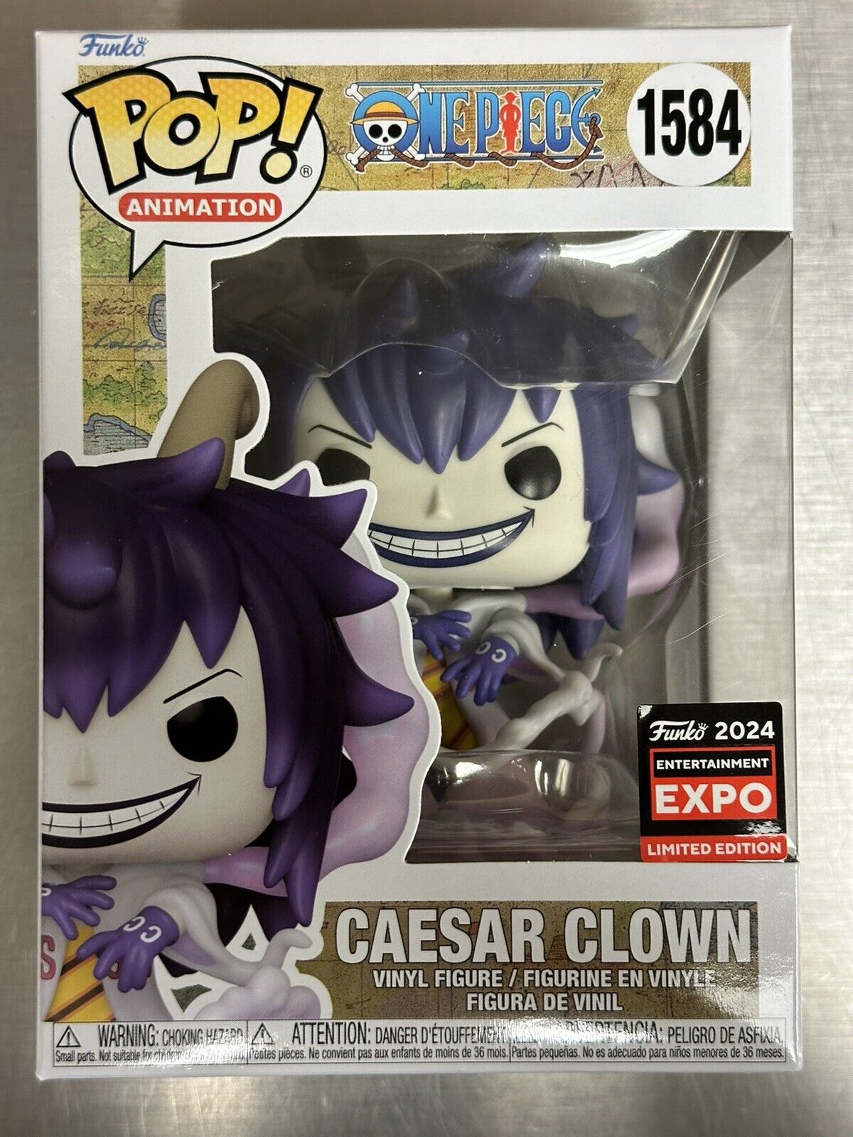 Funko Pop Caesar Clown #1584 C2E2 Shared Sticker Exclusive One Piece In Hand