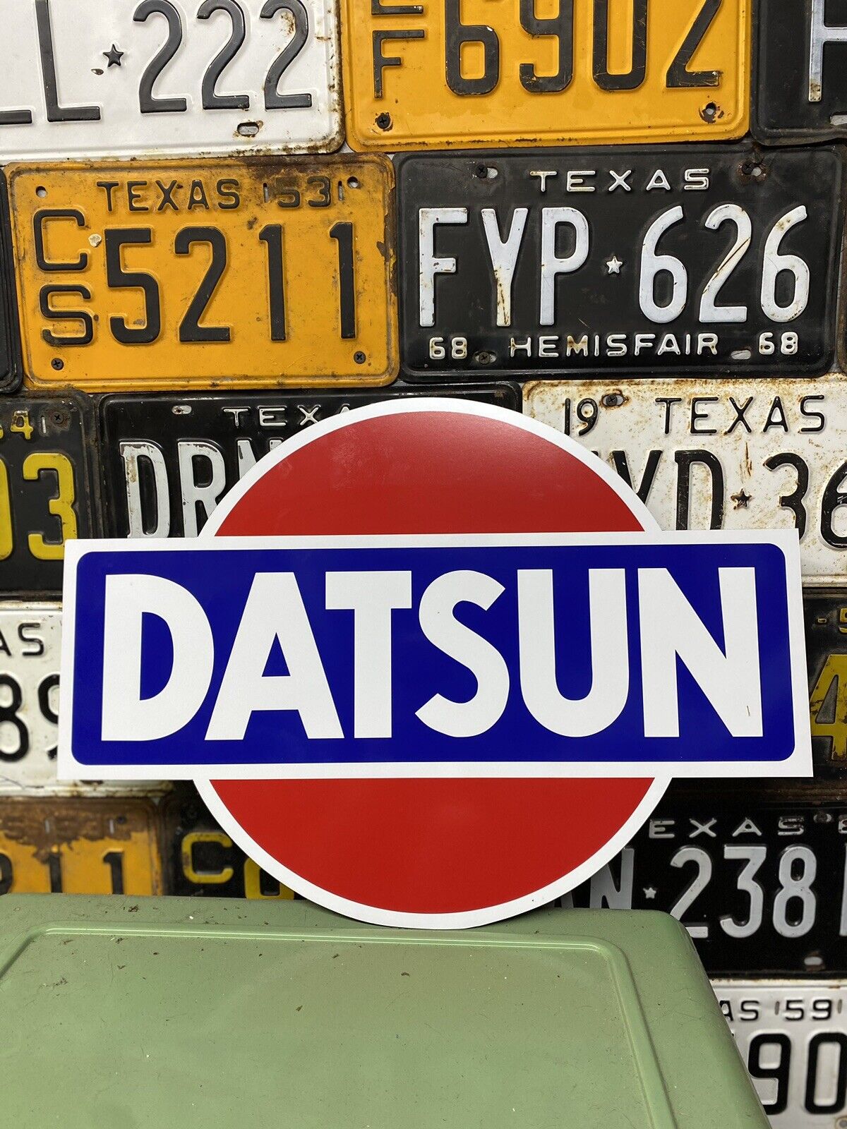 Antique Vintage Old Style Datson Automotive Sign