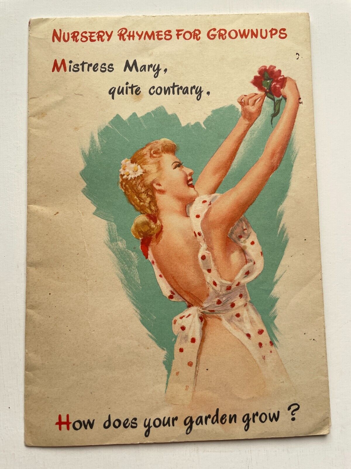 1940's Fold Open Advertising Season's Greeting Card w/ Pinup Girls by MacPherson