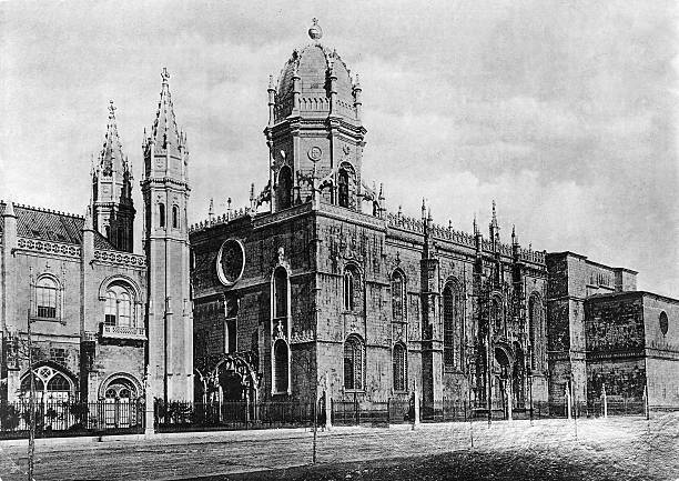 Jeronimos Monastery in Belem district 1910 OLD PHOTO