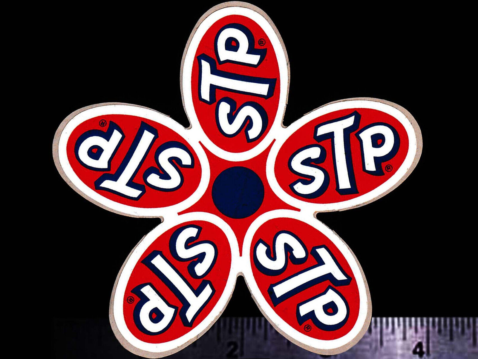 STP Flower - Original Vintage 1960's 70's Racing Decal/Sticker
