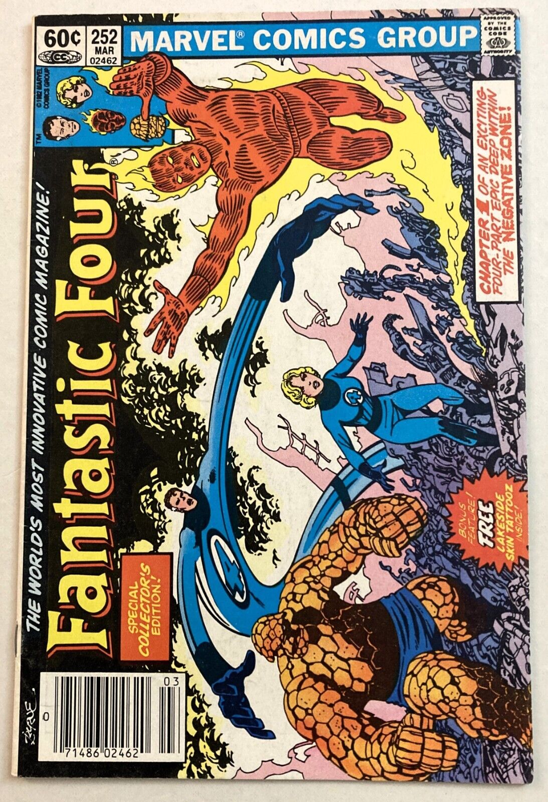 Fantastic Four #252 (1983) Horizontal Issue - Byrne Art - No Tattooz - Marvel